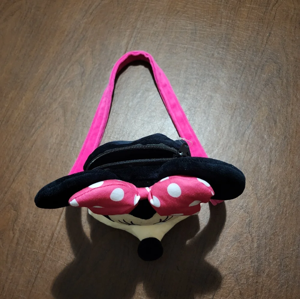 Disney Minnie Mouse Plush Bag - Pink and Black - Picture 2 of 5